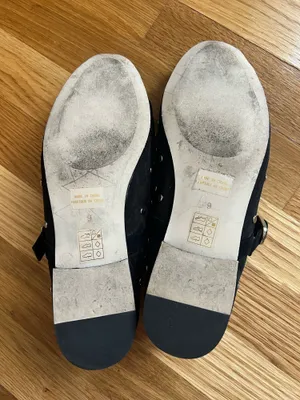 Jeffrey Campbell Anthropologie Black Mesh Studded Flats thumbnail 4