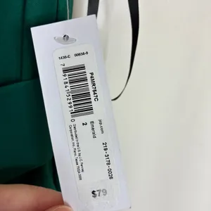 Premier Amour Emerald Green Sleeveless Full Length Dress NWT Womens 2 **FLAW thumbnail 6