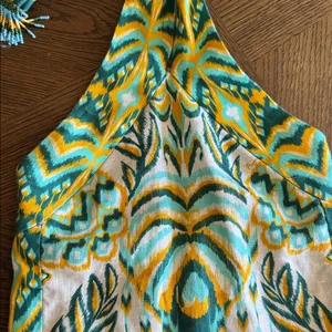Farm Rio Tropical Tapestry Off-White Halter Neck Maxi Dress, Xxsmall, $248 thumbnail 14