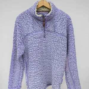 Live Oak Brand Purple Sherpa‎ 1/4 Zip Pullover Fleece Jacket thumbnail 1