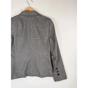 Akris Punto Women Blazer Gray Two Button Plaid Suit Jacket Notched Office Size 6 thumbnail 8