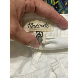 Madewell Superwide-Leg Jeans True White High Rise Rigid Cotton NS899 Size 27 thumbnail 8