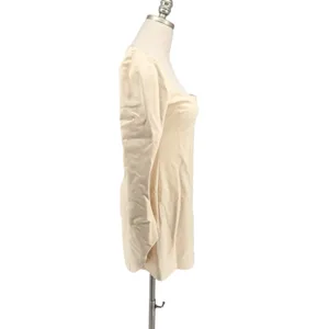 Khaite Tate Square Neck Cream Mini Dress Size 6 thumbnail 7