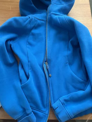 Lululemon pool blue full zip scuba thumbnail 3