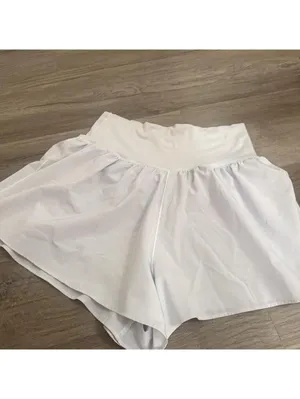 White butter soft Aerie tennis skort with built-in shorts. thumbnail 2