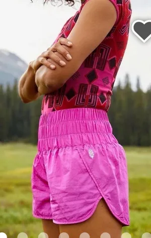 Free People Movement Neon Hot Pink Shorts thumbnail 1