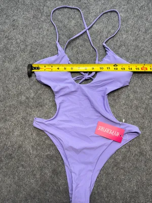 HYPERFIRE Sexy Criss Cross Halter Cut Out Backless Monokini Swimsuits thumbnail 4