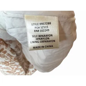 Baltic Born Thebes Tank Midi Dress Tan White Floral Smocked Waist Medium thumbnail 8