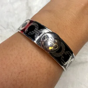 COACH “C” Signed Enamel Stainless Steel Bangle thumbnail 2