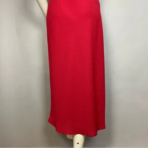 Vintage 90s Dress Bias-Cut Geometric Pattern Sleeveless Women‎ Size 8 V-Neck thumbnail 8
