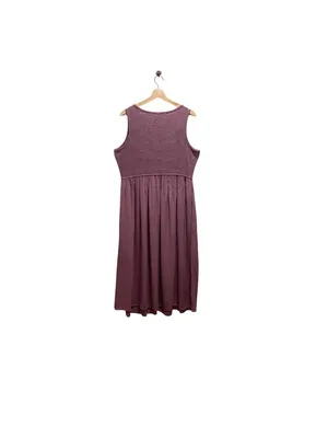 Frye Smocked Top Midi Dress Pink Size L Summer Vacation Coastal Beach Bohemian thumbnail 12
