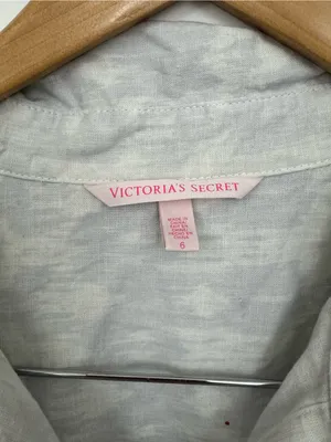 Victoria’s Secret Linen Type Geometric Romper one piece coverup size 6 thumbnail 3