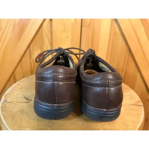 CLARKS UNSTRUCTURED Brown Leather Upper Lace Up Casual Shoe Sz 9.5 thumbnail 4