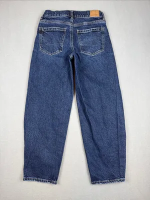 American Eagle Outfitters Barrel Jean in Dark wash Size: 00 Short thumbnail 4