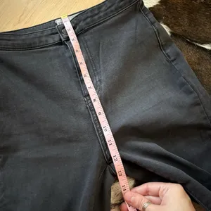 FREE PEOPLE Just Float On Ruffle Flare Jeans Wide Leg Bell Bottoms‎ Gray Size 26 thumbnail 8