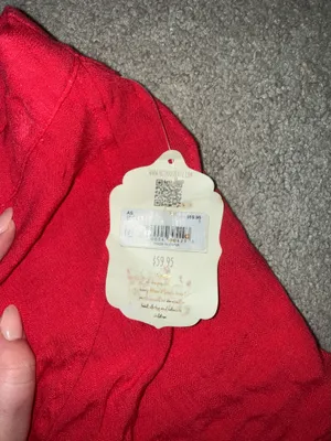 NWT Altar’d State Red Skort Size Small Zip Back thumbnail 3