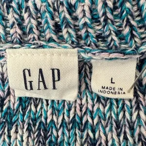 GAP Marled Knit Sweater Soft Cotton Blend Cozy Everyday neutral large‎ thumbnail 2