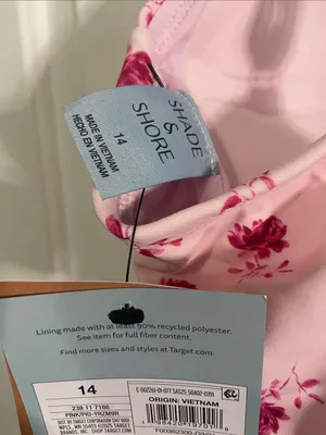 Shade & Shore Pink Floral Swimsuit thumbnail 2