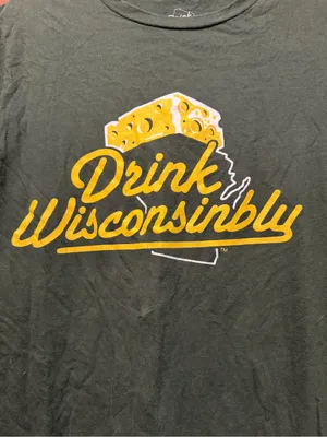 Drink Wisconsinbly Green Graphic Tee thumbnail 3