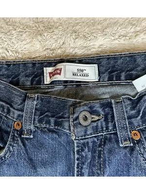 Levi's 550 Relaxed Fit medium wash straight leg denim jeans Size 29x29 thumbnail 4