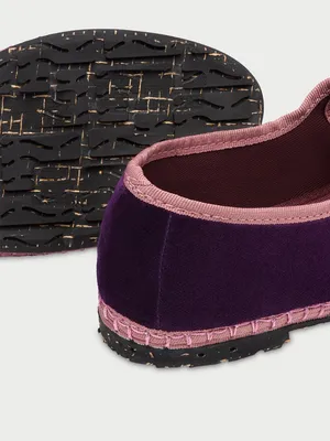 NIB Flabelus Randle Mary-Jane Velour Ballet Flats US 6.5 thumbnail 3