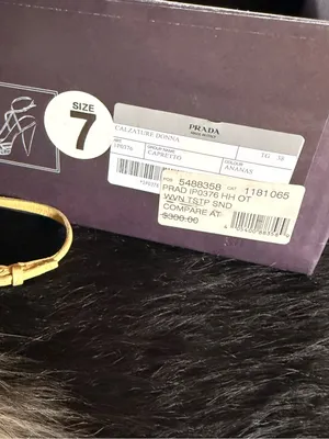 Prada Yellow Leather Woven Slingback Heels thumbnail 9