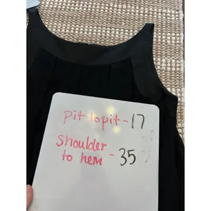 Maggy London Black 100% Silk Pleated Chiffon Cocktail Dress Sleeveless Size 4‎ thumbnail 4