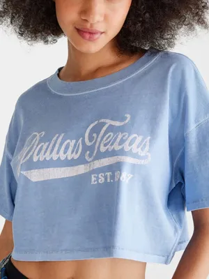 Aeropostale | Crop Boyfriend Tee Dallas size small thumbnail 1
