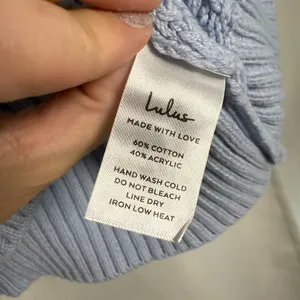 Lulus Sophisticated Staple Light Blue Cable Knit Sweater Vest Size Small thumbnail 9