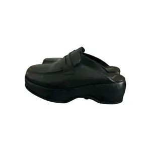 Free People Winston Women's Black Platform Loafer Mules Sz EU 39 USA 8.5 thumbnail 4