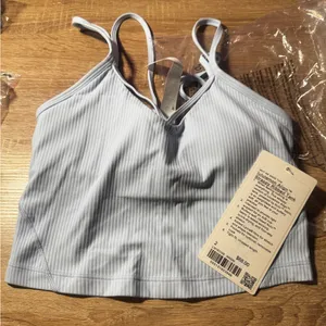 Lululemon Athletica White Strappy Sports Bra thumbnail 6