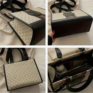 Monogram Stripe Tote Bag G Logo Medallion Top Handle Crossbody Shoulder Bag NIP thumbnail 6