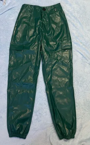 Green Leather Pants thumbnail 2