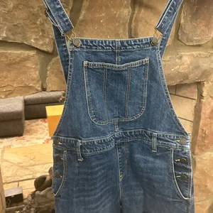 Denim Overalls with Adjustable Straps Medium—get ready to get cute with OLD NAVY thumbnail 2