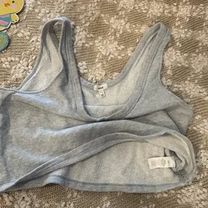 Aerie Crop Top Tank Top Gray Women’s Size M thumbnail 4