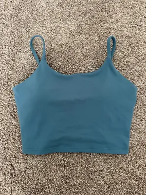Amazon Seamless Blue Crop Cami Tank - Women Intimates & Sleepwear thumbnail 2