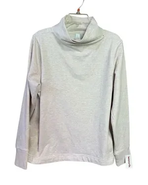 YOGALICIOUS Cloud Plush Womans Sweatshirt Sz L Oatmeal NWT thumbnail 1