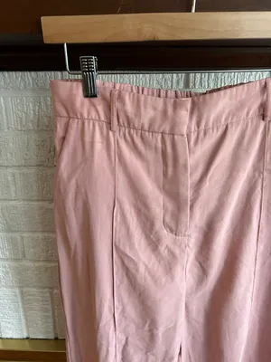 Dusty Rose Pink Pleated Trousers Dress Pants Size 8 thumbnail 2
