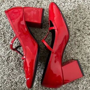 Khaite Fawn Patent Leather Pumps Scarlett Red 36 thumbnail 4