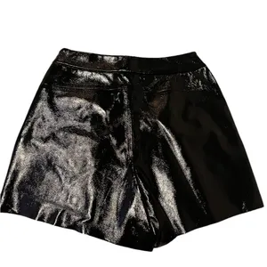 Zara Vinyl Effect Faux Leather Skort Black Size XS NWT thumbnail 5