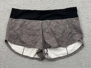 Lululemon Speed Up Shorts Low Rise 2.5" Gray Athletic Athleisure Women's 8 thumbnail 1