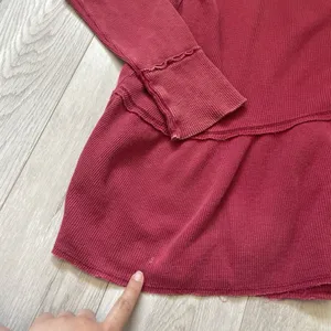 Free People Top coastaline thermal long sleeve peplum womens Red (medium) boho thumbnail 4