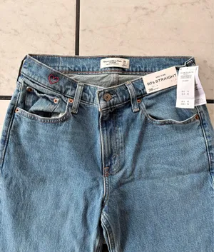 Abercrombie Jeans Mid-Rise Straight Short 90s 28 thumbnail 4