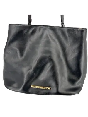 Betsey Johnson Black Bow Tote Faux Leather Floral Lining Whimsygoth Coquette thumbnail 9