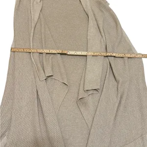 Banana Republic Waterfall Knit Vest Sweater Tan Womens Sz‎ L thumbnail 7