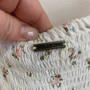 Billabong Love Somebody Cropped Balloon Sleeve Top Sz L‎ Boho Coastal thumbnail 9