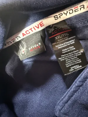 Spyder Active Men’s Full-Zip Jacket NWOT Size 2XL Navy thumbnail 7