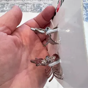 Vintage Scunci Glitter Star Silver Metal Mini Clips‎ Y2K 90s Girlhoodcore NWT thumbnail 5