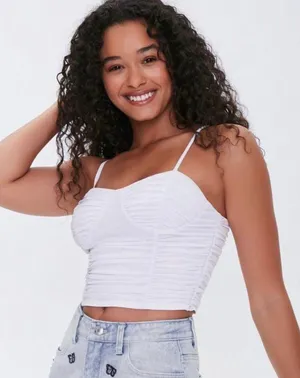 Forever 21 White Tank Top thumbnail 1