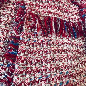 M Red, White, and Blue Blazer With Fun Fringe Details thumbnail 2